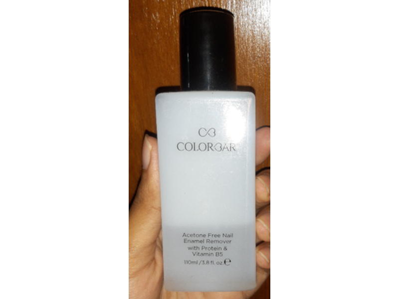 Colorbar Acetone Free Nail Enamel Remover with Protein & Vitamin B5, 110 mL/3.8 fl oz