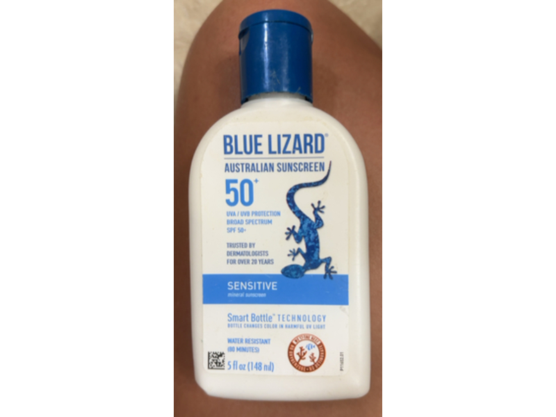 Blue Lizard Sensitive Mineral Sunscreen, SPF 50+, 5 fl oz|148 mL