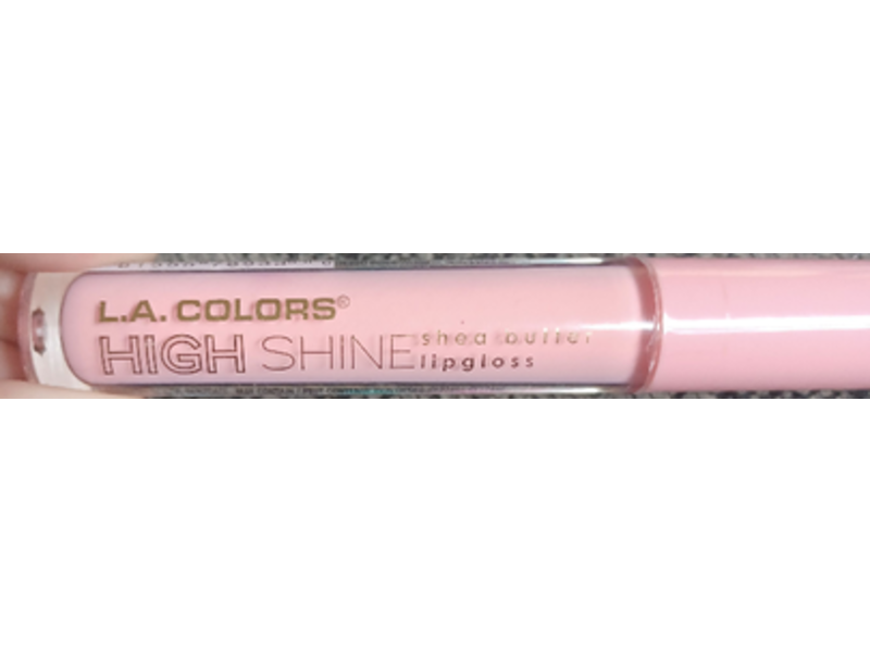 L.A. COLORS High Shine Lip Gloss, Shea Butter, Baby Cakes, 0.14 fl oz
