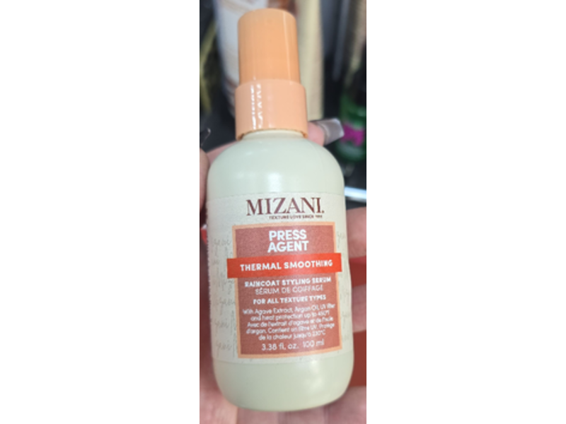 Mizani Press Agent Thermal Smoothing Raincoat Styling Serum, 3.38 fl oz/100 mL