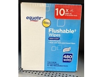 Equate Flushable Wipes, Fresh Scent, 480 Count - Image 3
