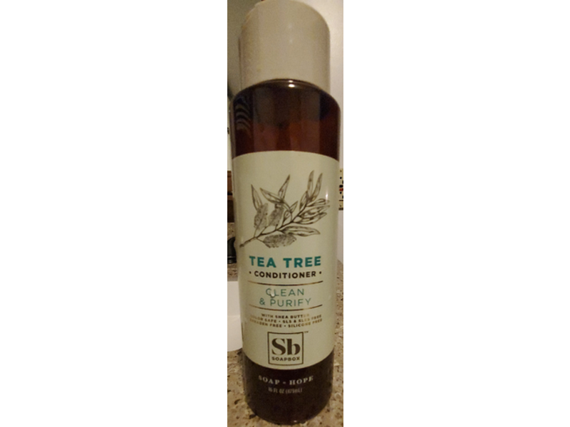 Soapbox Tea Tree Conditioner, Clean & Purify, 16 fl oz/473 mL, Pack Of 3
