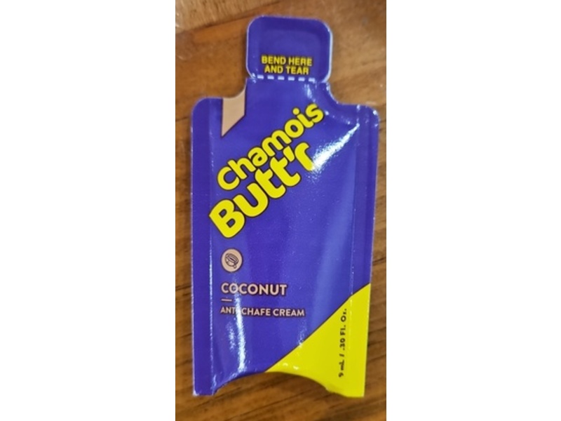 Chamois Butt'r Anti-Chafe Cream, Coconut, 0.30 fl oz/9 mL