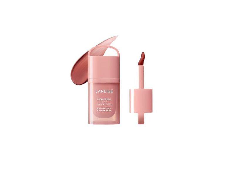 Laneige Juicepop Box Lip Tint, Pop-Star Peach, 0.15 oz/4.5 g