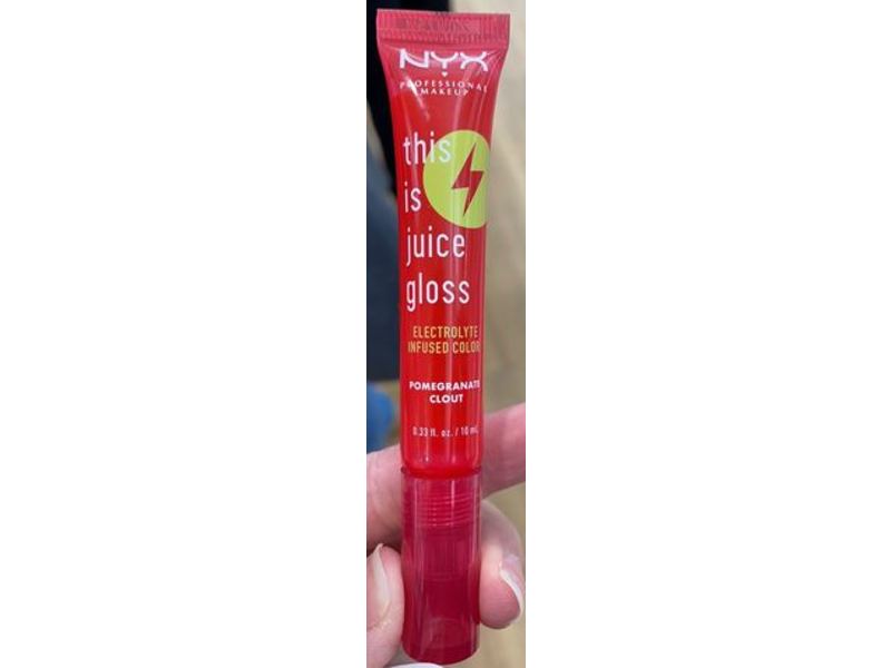 NYX Professinal Makeup This Is Juice Gloss, Pomegranate Clout, 0.33 fl oz/10 mL