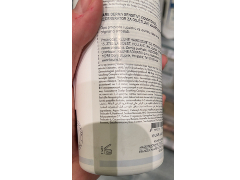 Keune Care Derma Sensitive Conditioner, 8.5 fl oz/250 mL