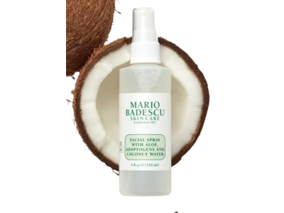 Mario Badescu Skin Care Facial Spray, Aloe, Adaptogens & Coconut Water, 2 fl oz/59 mL