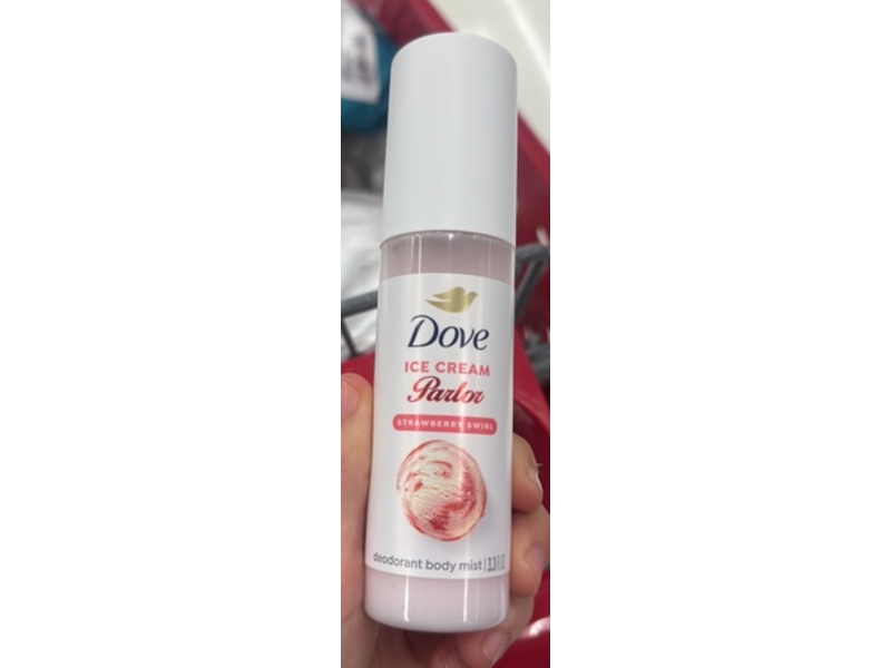 Dove Ice Cream Parlor Deodorant Body Mist, Strawberry Swirl, 3.3 fl oz/100 mL