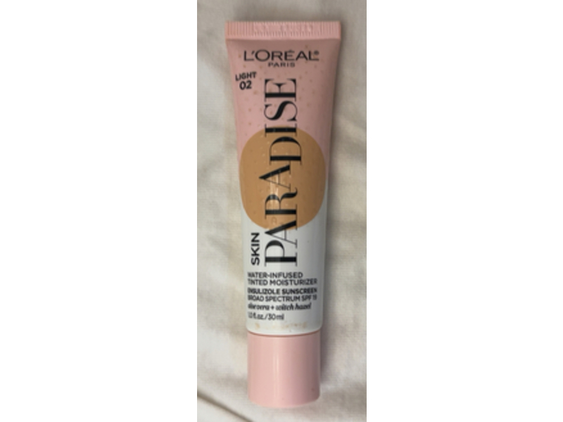 L'Oreal Paris Skin Paradise Tinted Moisturizer, SPF 19, Light 02, 1 fl oz/30 mL