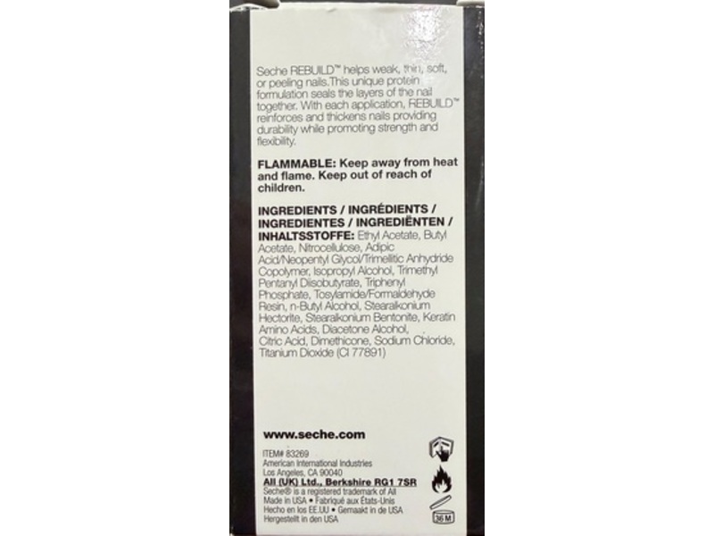Seche Rebuild Perfect Nail, 14 ml/0.5 fl oz