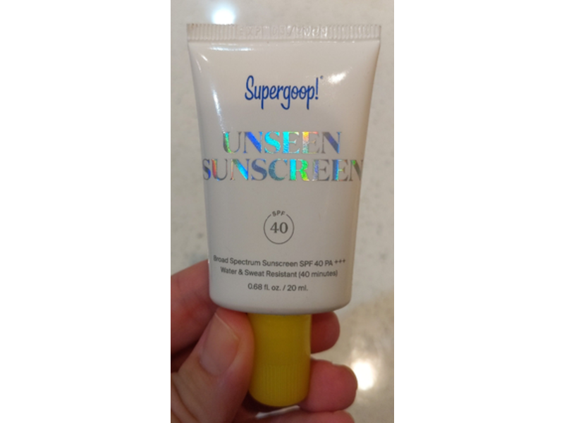 Supergoop! Unseen Sunscreen, SPF 40 PA+++, 0.68 fl oz/20 mL