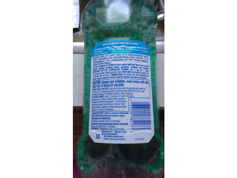 Mr.Clean Multi-Surface Cleaner Febreze, Meadows & Rain, 28 fl oz/828 mL