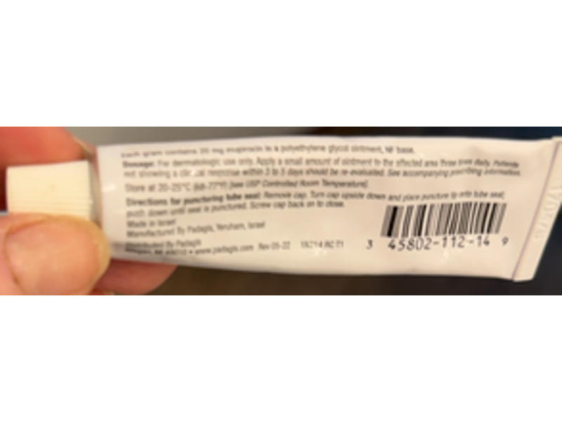 Mupirocin Ointment USP 2%, 15 g Padagis