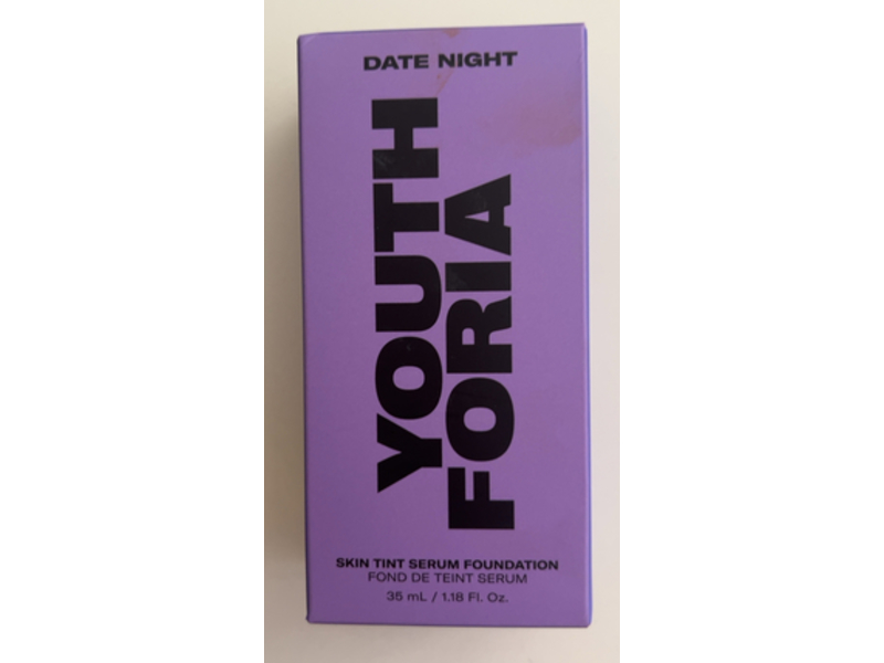 Youthforia Date Night Skin Tint Serum Foundation, 245 Light to Light Medium - Neutral, 1.18 fl oz/35 mL