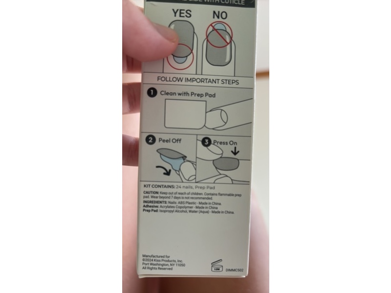 Kiss Press-On Manicure Nails, DPMM02, 24 Count