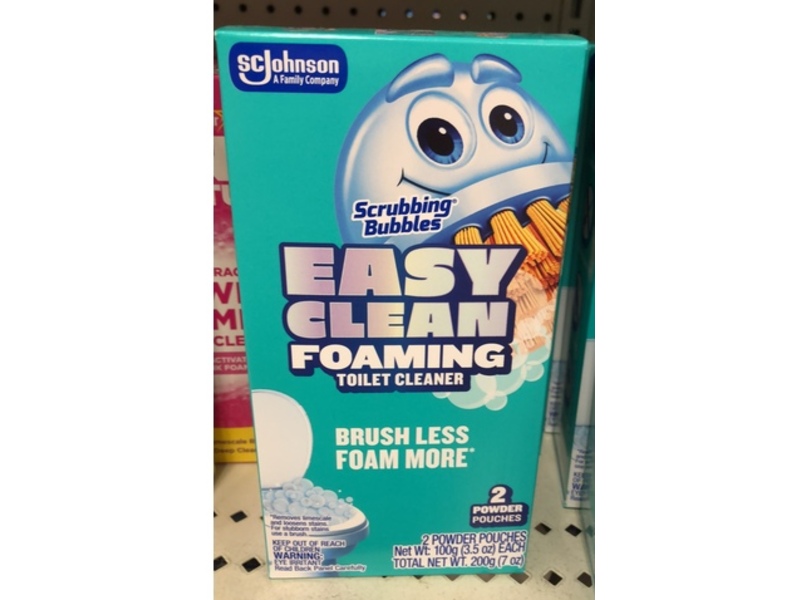 Scrubbing Bubbles Easy Clean Foaming Toilet Cleaner Powder Pouches, 2 Count