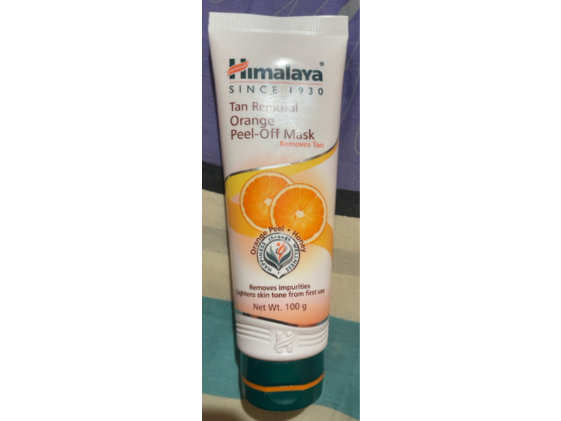 Himalaya Tan Removal Peel-Off Mask, Orange Peel & Honey, 100 g