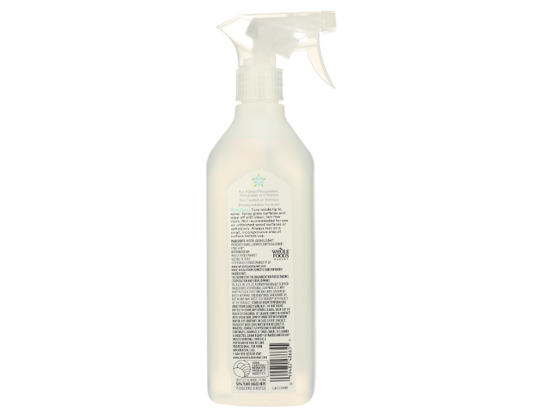 365 Whole Foods Market Glass Cleaner, Unscented, 26 fl oz/769 mL