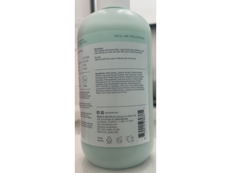 VoCe Ultra Radiance Gentle Rinse Conditioner, 8.5 fl oz/250 mL