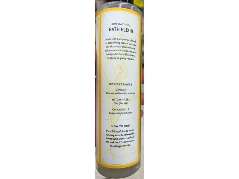 J.R. Watkins Detox Bath Elixir, Turmeric & Citron, 6 fl oz/177 mL