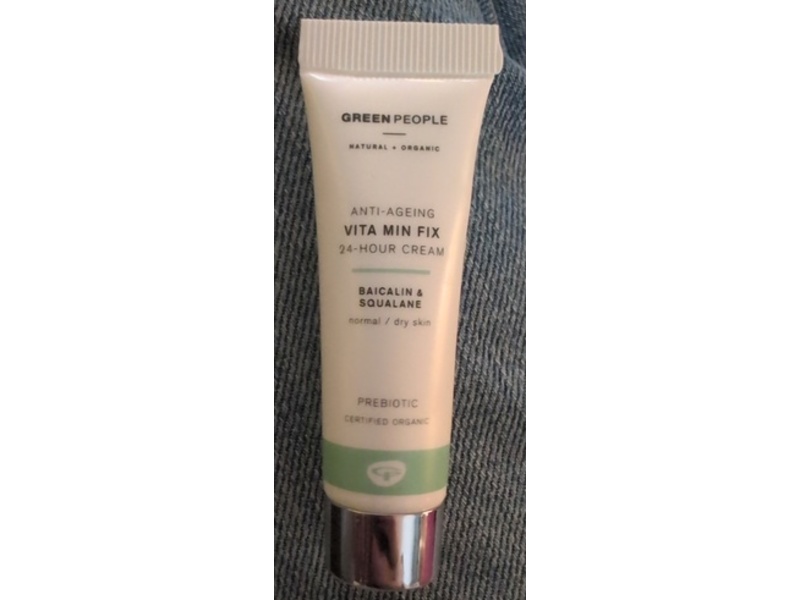Green People Anti Ageing Vita Min Fix Cream, Baicalin & Squalane, 0.33 fl oz/10 mL