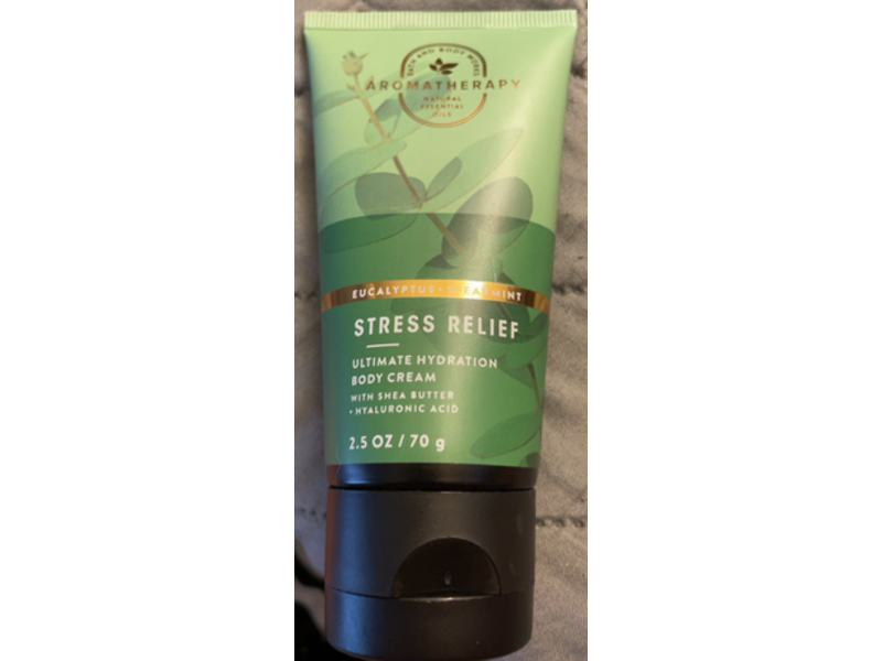 Bath & Body Works Stress Relief Ultimate Hydration Body Cream, Eucalyptus Peppermint, 2.5 oz/70 g