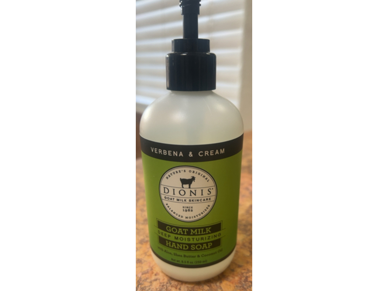 Dionis Goat Milk Deep Moisturizing Hand Soap, Aloe, Shea Butter & Coconut Oil, 8.5 fl oz/250 mL