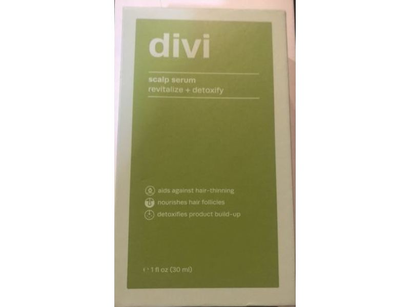 Divi Scalp Serum, Revitalize + Detoxify, 1 fl oz/30 mL
