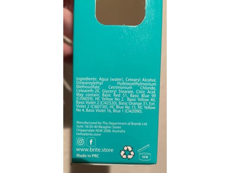 Brite Cruelty Free Vegan Colour, Turquoise, 2.53 fl oz/75 ml