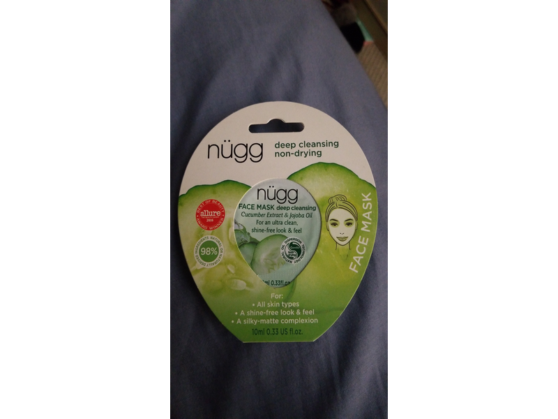 Nugg Skin Nugg Deep Cleansing Face Mask, 0.33 fl oz Ingredients and Reviews