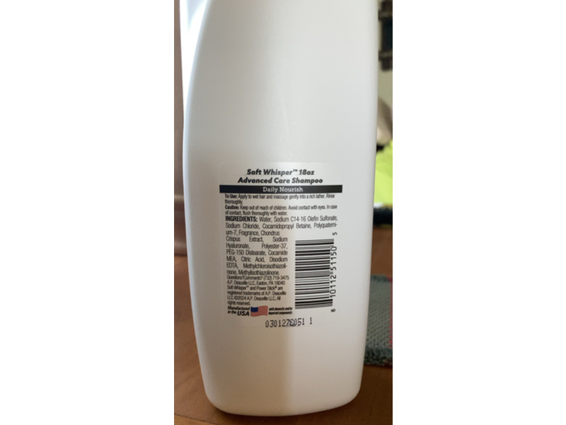 Soft Whisper Daily Nourish Shampoo, 18 fl oz/532 mL