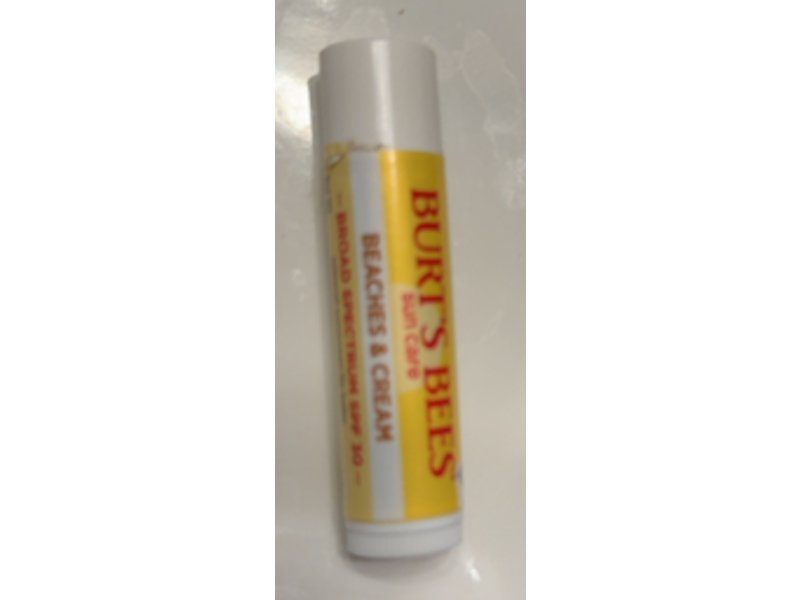 Burt's Bees Mineral Sunscreen Lip Balm, Beaches & Cream, SPF 30, 0.15 oz/4.25 oz, Pack Of 3
