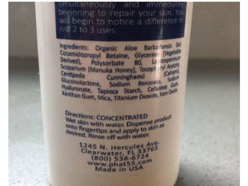 Phat 5.5 Manuka Honey Eczema Body Wash, 4 oz/113 g