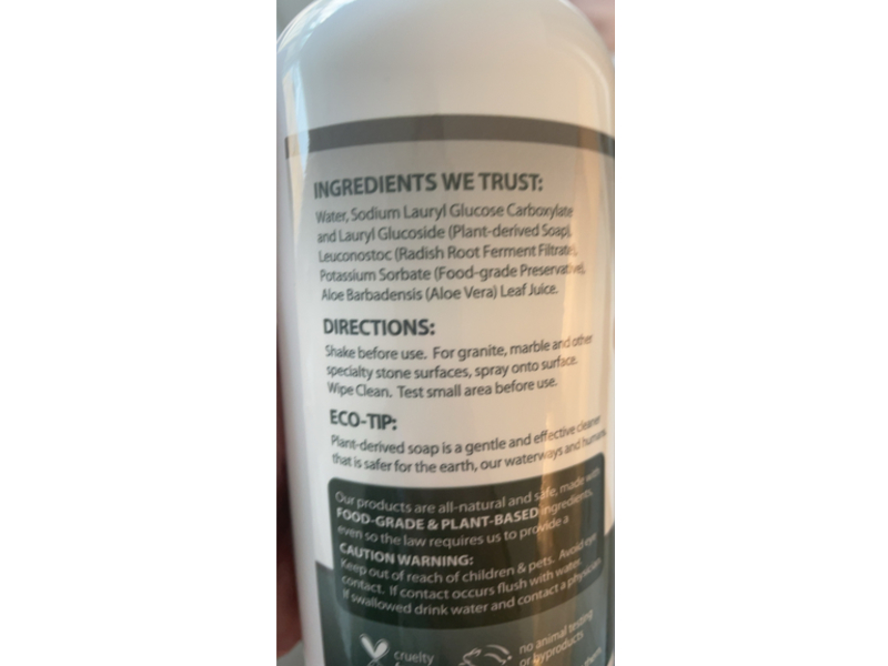 Eco-Me Natural Granite & Marble Cleaner, 16 fl oz/473 mL