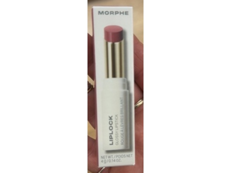Morphe Lip Lock Glossy Lipstick, Chain Reaction, 0.14 oz/4 g