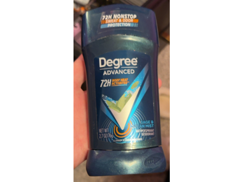 Degree Advanced 72H Antiperspirant Deodorant, Sage & Ocean Mist, 2.7 oz/76 g