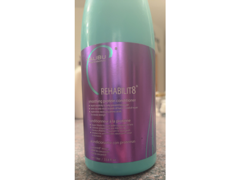 Malibu C Rehabilit8 Smoothing Protein Conditioner, 33.8 fl oz/1 L