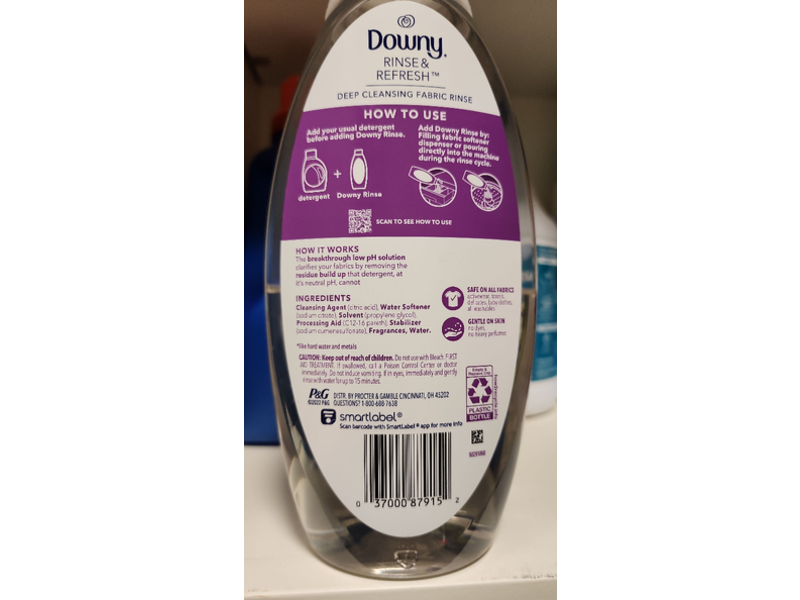 Downy Fabric Rinse, Fresh Lavender, 25.5 fl oz/754 mL
