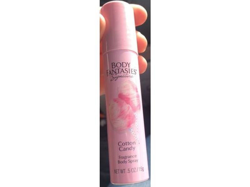 Body Fantasies Signature Fragrance Body Spray, Cotton Candy, 0.5 oz/15 g