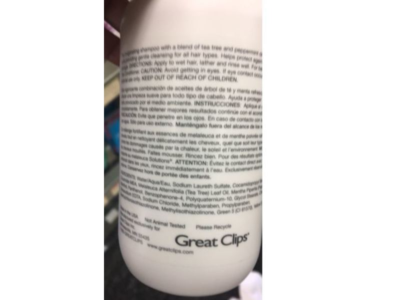 Solutions By Great Clips Tea Tree Shampoo, 12 fl oz/355 mL
