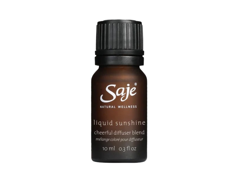 Saje Cheerful Diffuser Blend, Liquid Sunshine, 0.3 fl oz/10 mL