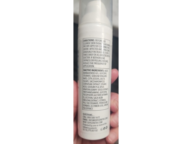 Oxygenetix Oxygenating Hydro-Matrix Moisturizer, Acne Control, 2.54 fl oz/75 mL