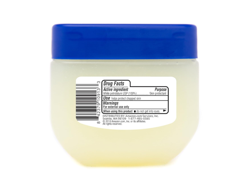 Solimo Skin Protectant Petroleum Jelly, White Petrolatum, 3.75 oz/106 g