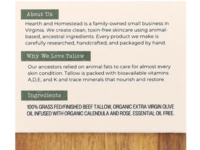 Hearth & Homestead Herb-Infused Whipped Tallow Balm, 1.3 oz/37 g - thumbnail 2