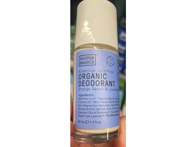 Noosa Basics Organic Deodorant, Orange Sweet & Lavender, 1.7 fl oz/50 mL