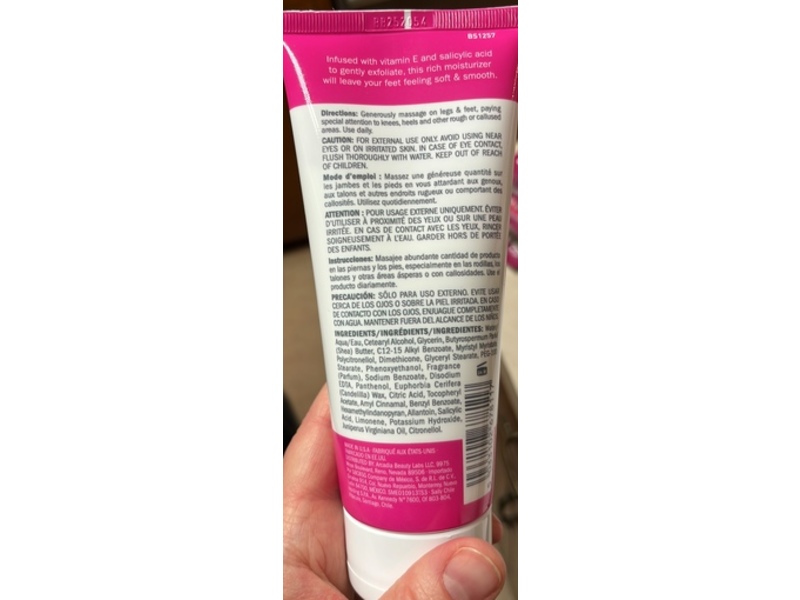 Beauty Secrets Heel & Foot Moisturizer, 6 fl oz/177 mL