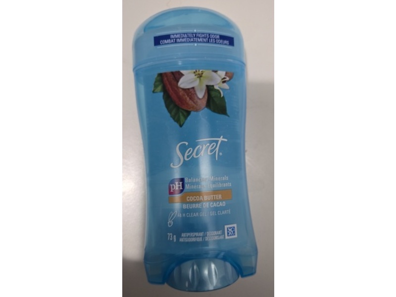 Secret Antiperspirant Deodorant, Cocoa Butter, 2.6 oz/73 g, Pack Of 3