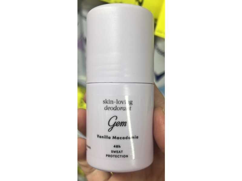 Gem Skin-Loving Deodorant, Vanilla Macadamia,