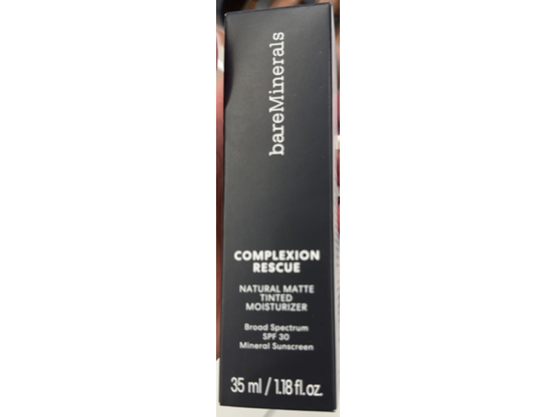 bareMinerals Complexion Rescue Natural Matte Tinted Moisturizer, 01 Opal, SPF 30, 1.18 fl oz
