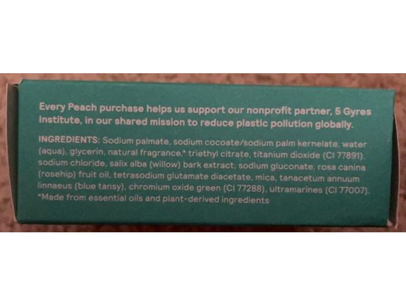 Roven Peach Balancing Facial Bar, 3 oz/85 g